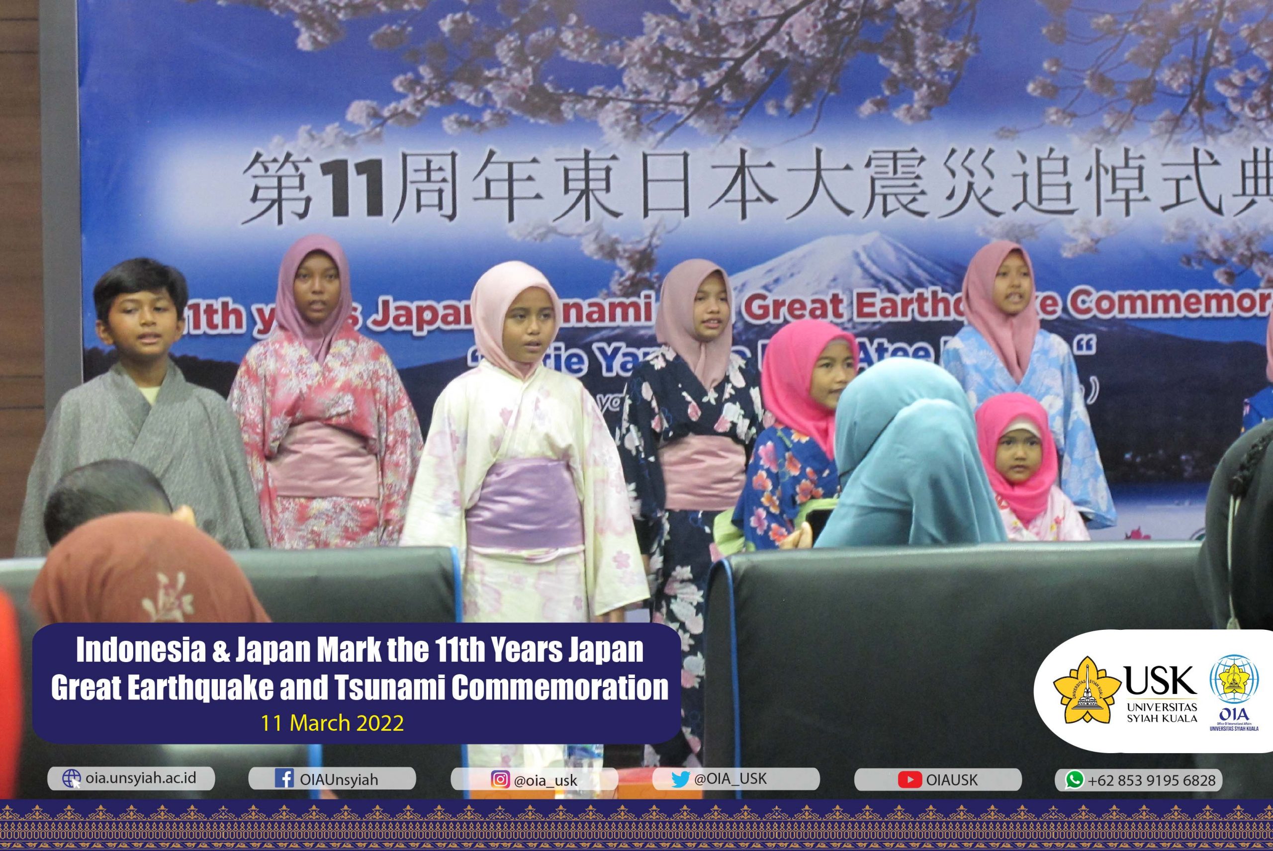 Indonesia and Japan Mark the 11th Years Japan Great Earthquake and Tsunami Commemoration