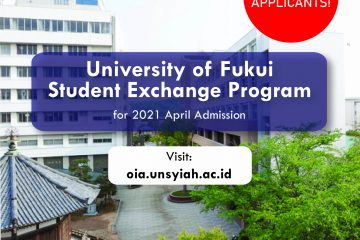 UNIVERSITY OF FUKUI STUDENT EXCHANGE PROGRAM