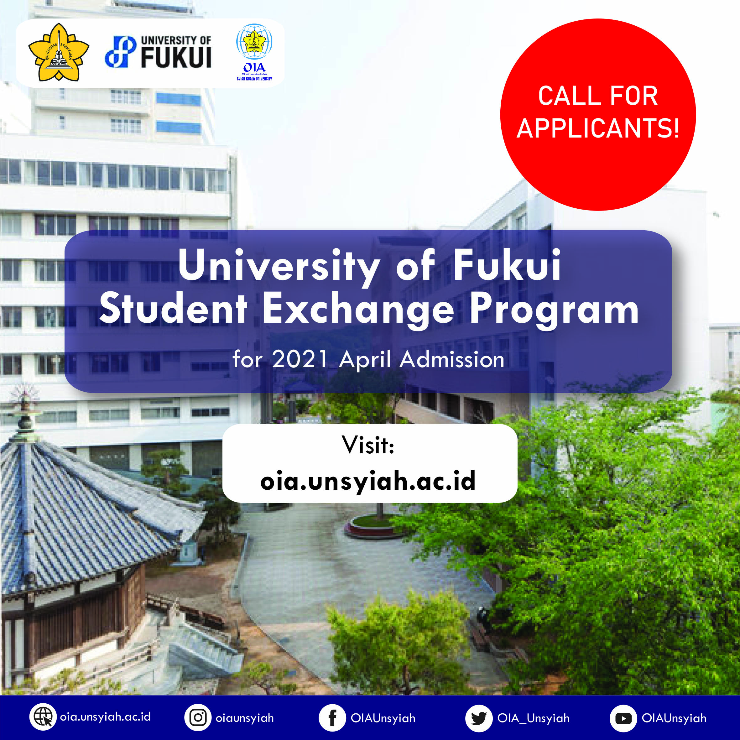 UNIVERSITY OF FUKUI STUDENT EXCHANGE PROGRAM